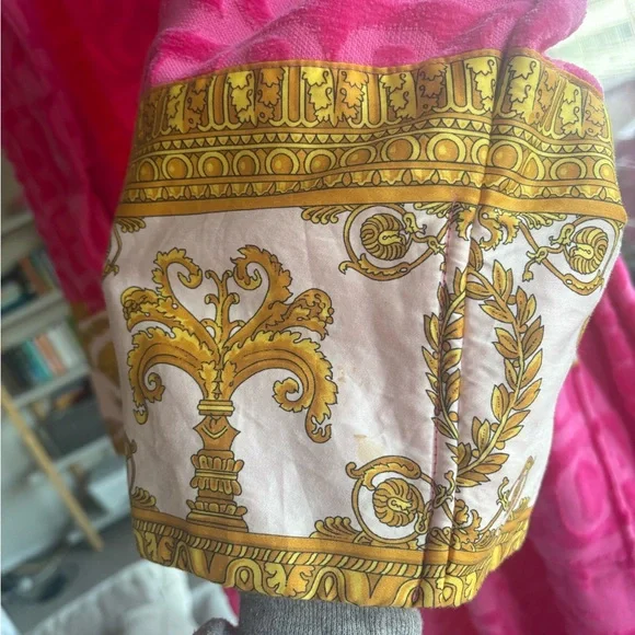 Versace Pink and Gold Robe